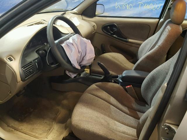 1G1JC524827102447 - 2002 CHEVROLET CAVALIER B BEIGE photo 5