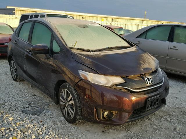 3HGGK5H83FM712459 - 2015 HONDA FIT EX BURGUNDY photo 1