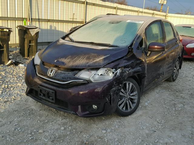 3HGGK5H83FM712459 - 2015 HONDA FIT EX BURGUNDY photo 2