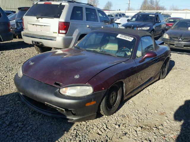 JM1NB3534Y0149771 - 2000 MAZDA MX-5 MIATA PURPLE photo 2