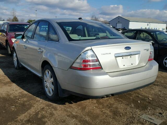 1FAHP28W68G122387 - 2008 FORD TAURUS LIM SILVER photo 3