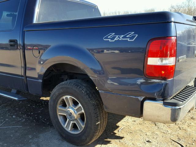 1FTPW14515KE79033 - 2005 FORD F150 SUPER BLUE photo 9