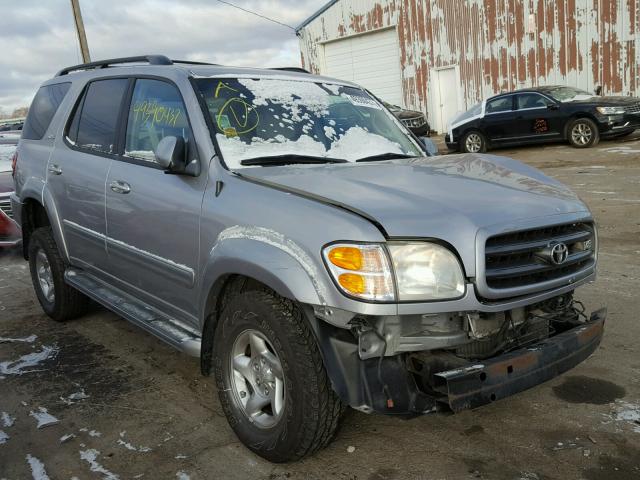 5TDBT44A22S083747 - 2002 TOYOTA SEQUOIA SR GRAY photo 1