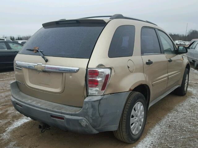 2CNDL13F956101630 - 2005 CHEVROLET EQUINOX LS TAN photo 4