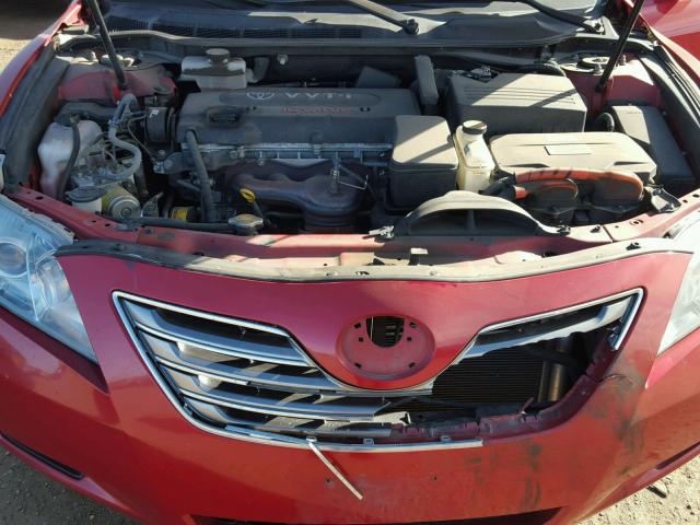 4T1BB46K57U026465 - 2007 TOYOTA CAMRY NEW RED photo 7