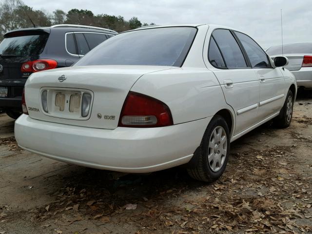 3N1CB51D12L675077 - 2002 NISSAN SENTRA XE WHITE photo 4