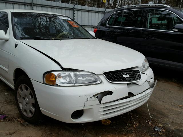 3N1CB51D12L675077 - 2002 NISSAN SENTRA XE WHITE photo 9