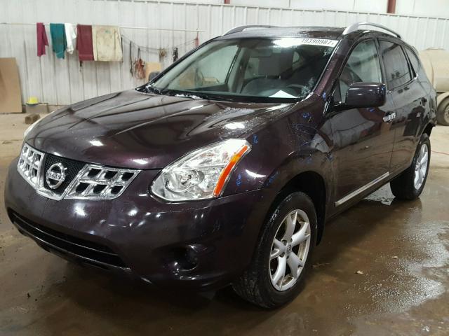 JN8AS5MV8BW271751 - 2011 NISSAN ROGUE S PURPLE photo 2