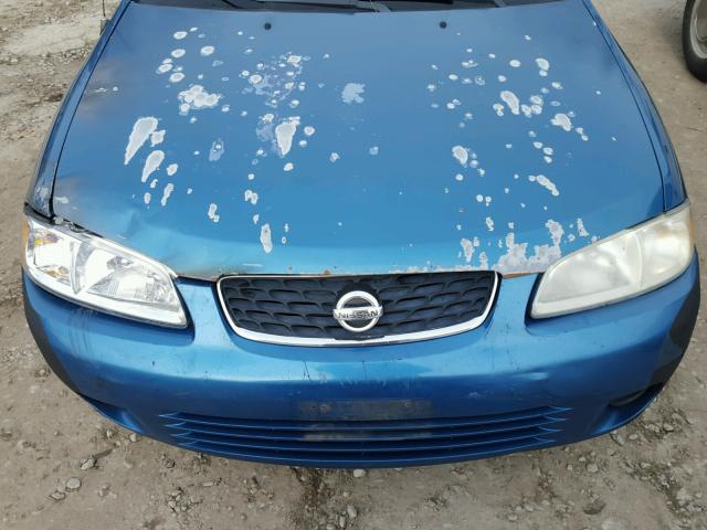 3N1CB51D53L789200 - 2003 NISSAN SENTRA XE BLUE photo 7