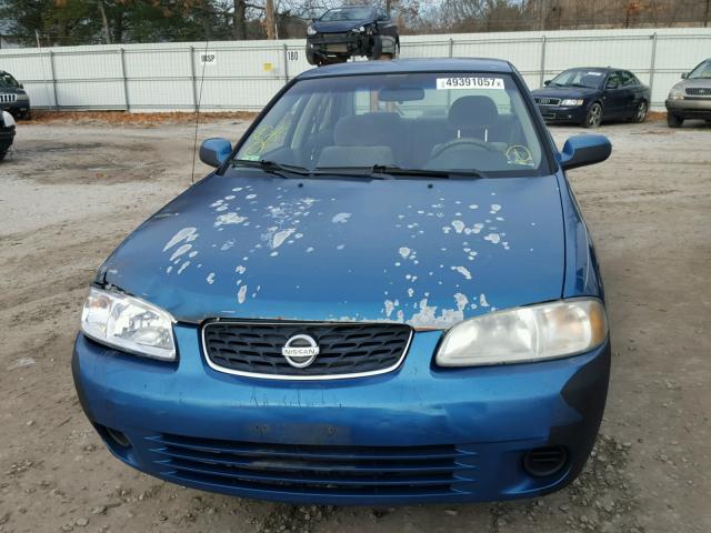 3N1CB51D53L789200 - 2003 NISSAN SENTRA XE BLUE photo 9