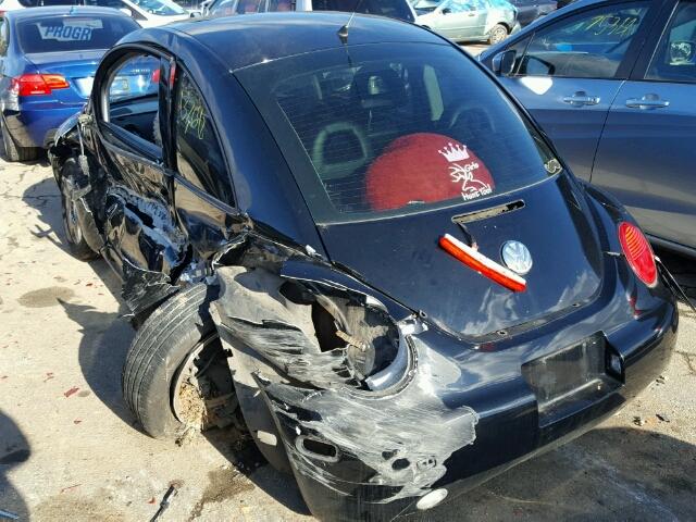 3VWCB21C91M444209 - 2001 VOLKSWAGEN NEW BEETLE 黑色 照片 3