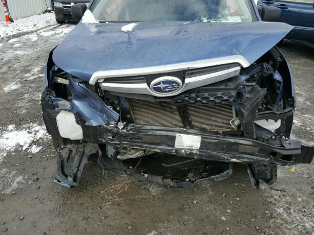 JF2SJABC9FH487715 - 2015 SUBARU FORESTER 2 BLUE photo 7