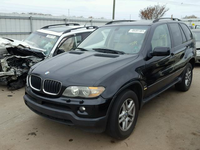 5UXFA13576LY24362 - 2006 BMW X5 3.0I BLACK photo 2