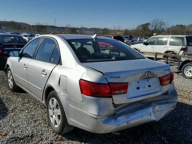 5NPET46C19H544206 - 2009 HYUNDAI SONATA GLS SILVER photo 3