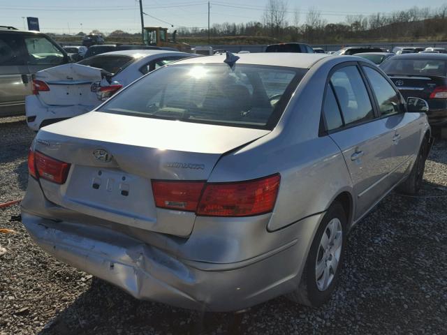 5NPET46C19H544206 - 2009 HYUNDAI SONATA GLS SILVER photo 4