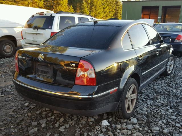 WVWTH63B54P054851 - 2004 VOLKSWAGEN PASSAT GLX BLACK photo 4