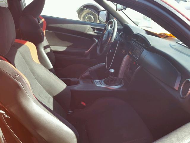 JF1ZNAA16D2724250 - 2013 TOYOTA SCION FR-S RED photo 5