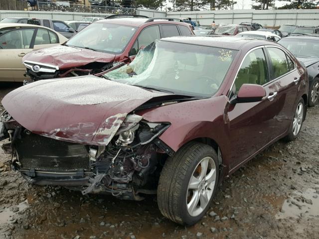 JH4CU2F68AC040530 - 2010 ACURA TSX BURGUNDY photo 2