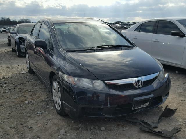 19XFA1F58AE086232 - 2010 HONDA CIVIC LX BLACK photo 1