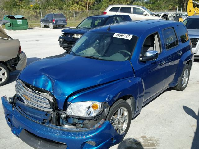 3GNCA23B89S561174 - 2009 CHEVROLET HHR LT BLUE photo 2