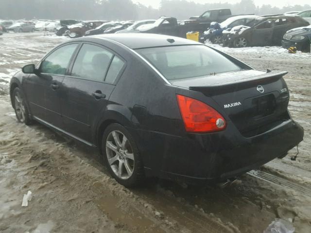 1N4BA41E58C837768 - 2008 NISSAN MAXIMA SE BLACK photo 3