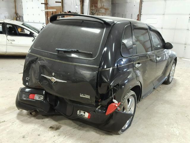 3C8FY78G25T641107 - 2005 CHRYSLER PT CRUISER BLACK photo 4