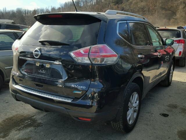 5N1AT2MV2EC820868 - 2014 NISSAN ROGUE S BLACK photo 4