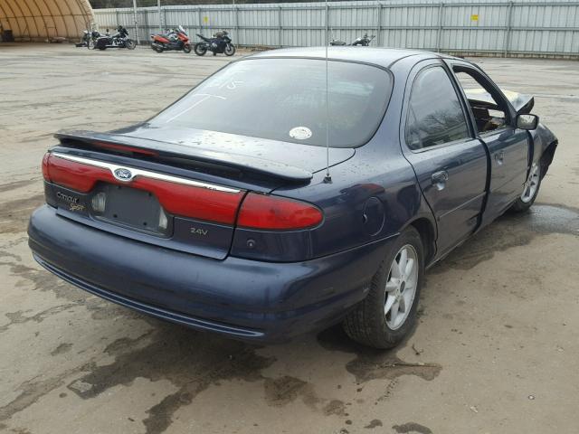 1FAFP66L6XK148393 - 1999 FORD CONTOUR SE BLUE photo 4