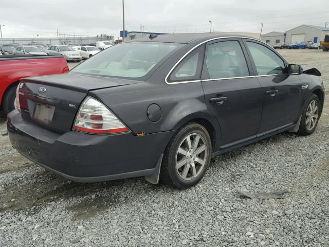 1FAHP24W08G136047 - 2008 FORD TAURUS SEL GRAY photo 4