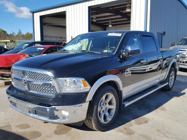 1C6RR7VM6FS599699 - 2015 RAM 1500 LARAM BLACK photo 2