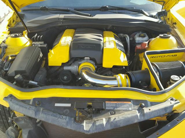 2G1FT1EW3A9116815 - 2010 CHEVROLET CAMARO SS YELLOW photo 7