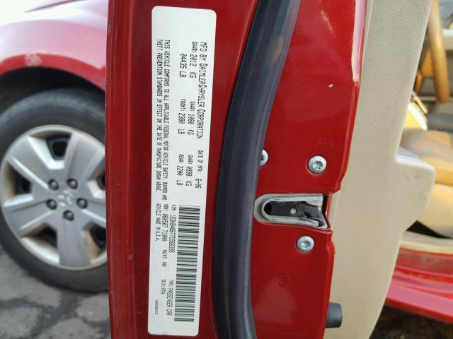 1B3HB48B77D566395 - 2007 DODGE CALIBER SX RED photo 10