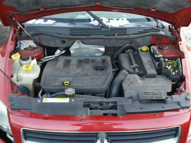 1B3HB48B77D566395 - 2007 DODGE CALIBER SX RED photo 7