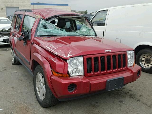 1J8HH48K16C136615 - 2006 JEEP COMMANDER RED photo 1