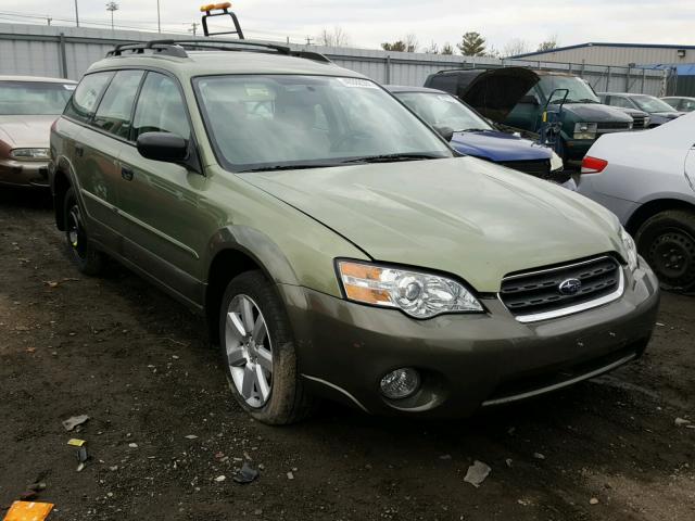 4S4BP61C867329041 - 2006 SUBARU LEGACY OUT GREEN photo 1