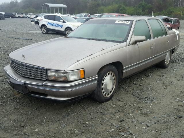 1G6KD52Y8TU310619 - 1996 CADILLAC DEVILLE GRAY photo 2