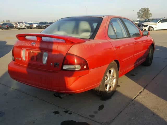 3N1AB51D02L703913 - 2002 NISSAN SENTRA SE- RED photo 4