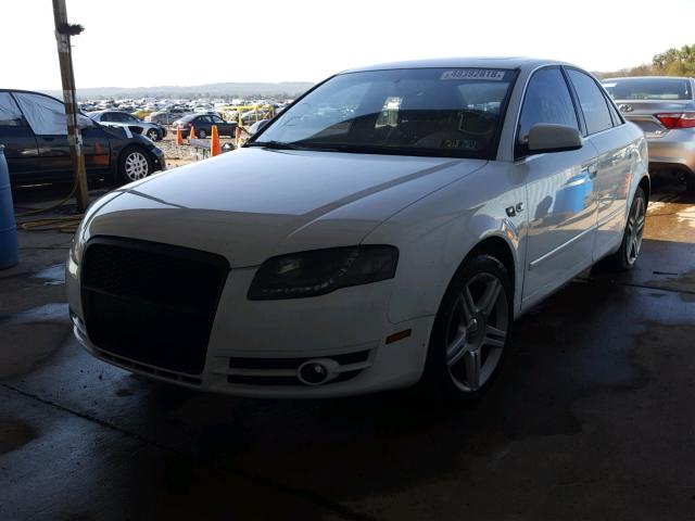 WAUAF78E27A263376 - 2007 AUDI A4 2 WHITE photo 2