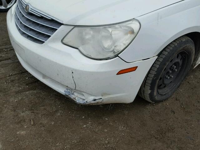 1C3LC46K77N502817 - 2007 CHRYSLER SEBRING WHITE photo 9