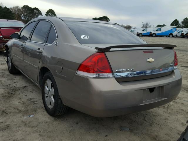 2G1WT58K579299191 - 2007 CHEVROLET IMPALA LT TAN photo 3