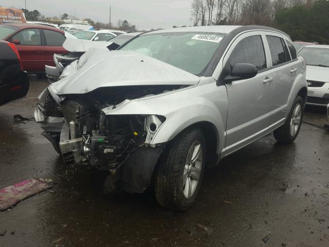 1B3CB4HA4AD612872 - 2010 DODGE CALIBER SX SILVER photo 2