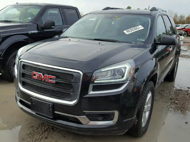 1GKKRPKD7FJ172377 - 2015 GMC ACADIA SLE BLACK photo 2