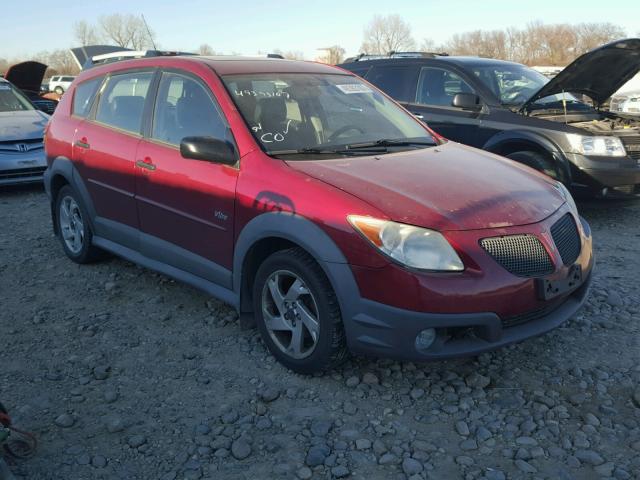 5Y2SL67876Z454815 - 2006 PONTIAC VIBE MAROON photo 1