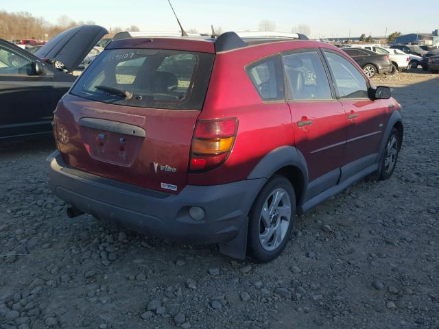 5Y2SL67876Z454815 - 2006 PONTIAC VIBE MAROON photo 4