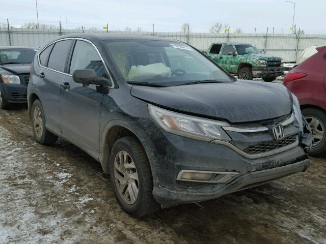 2HKRM4H51FH113616 - 2015 HONDA CR-V EX BLACK photo 1