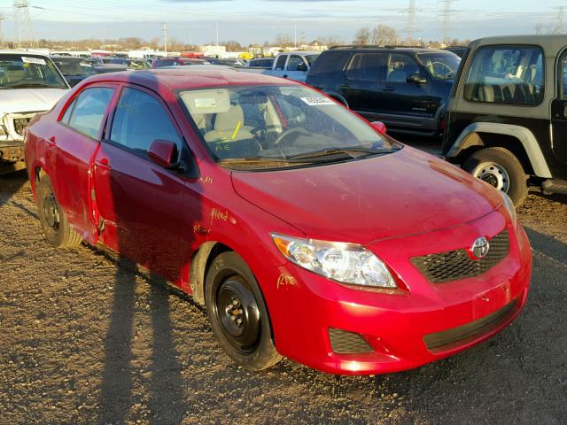 1NXBU4EE7AZ316137 - 2010 TOYOTA COROLLA BA RED photo 1