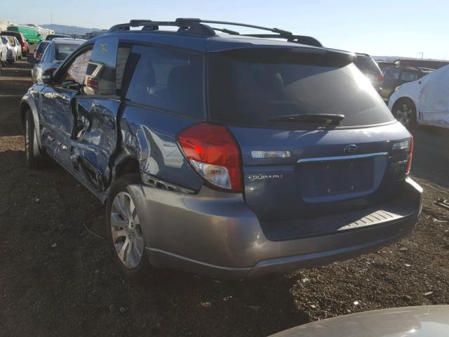 4S4BP85C694328370 - 2009 SUBARU OUTBACK 3. BLUE photo 3