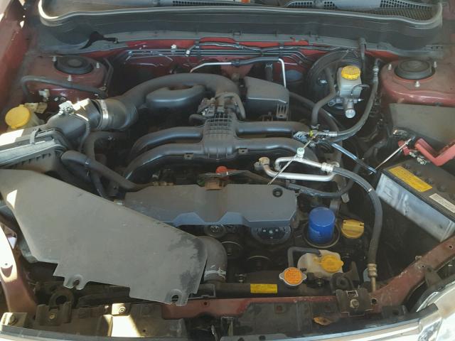 JF2SHABC5DH443185 - 2013 SUBARU FORESTER 2 BURGUNDY photo 7