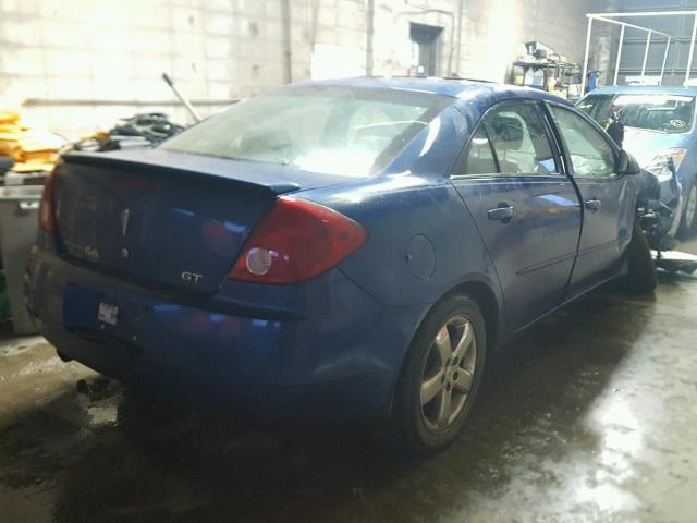 1G2ZH558564221370 - 2006 PONTIAC G6 GT BLUE photo 4