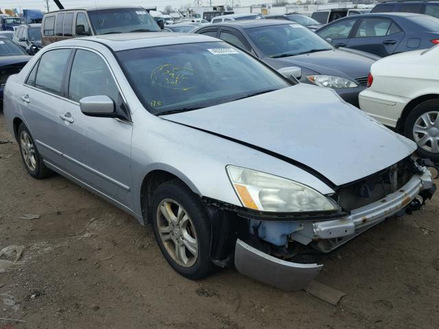 1HGCM56867A167643 - 2007 HONDA ACCORD EX SILVER photo 1